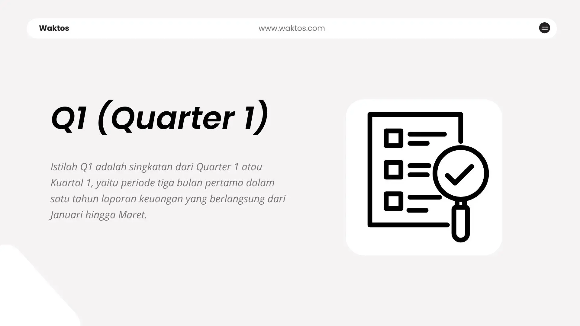 Apa itu Q1