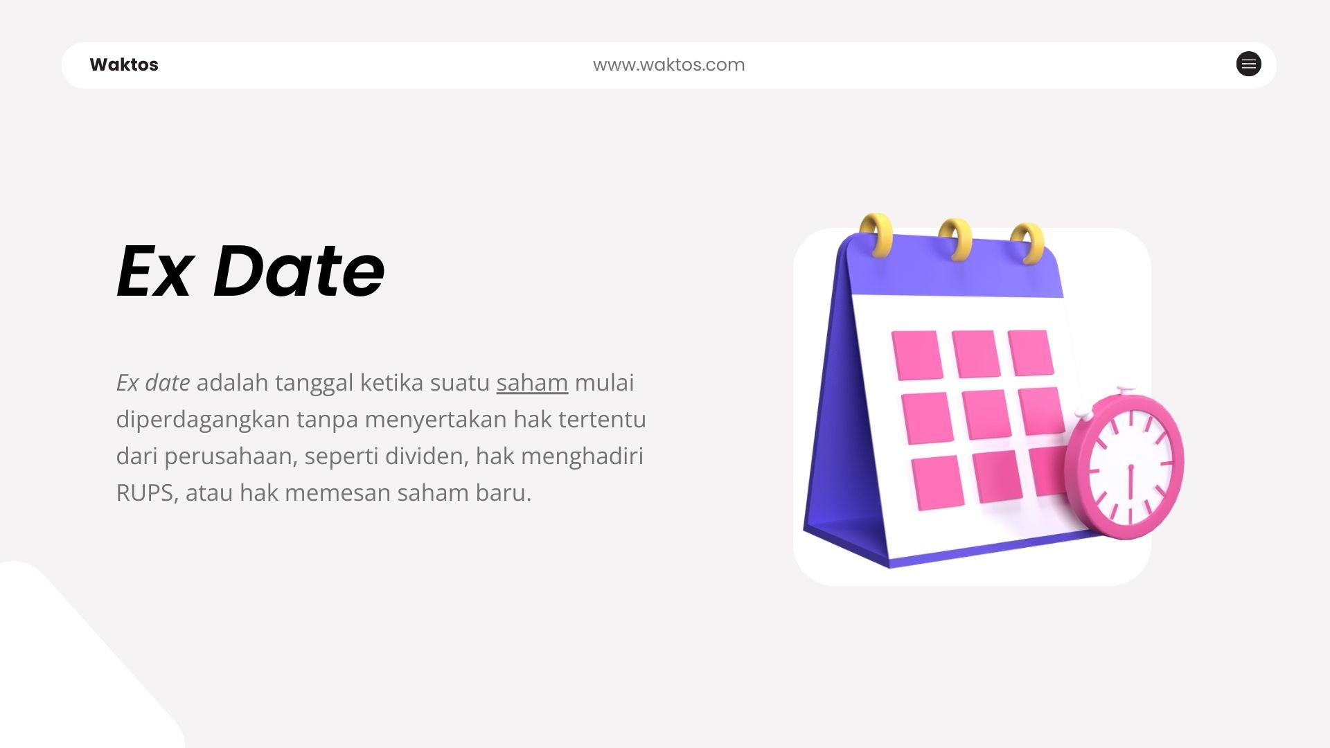 apa itu Ex Date