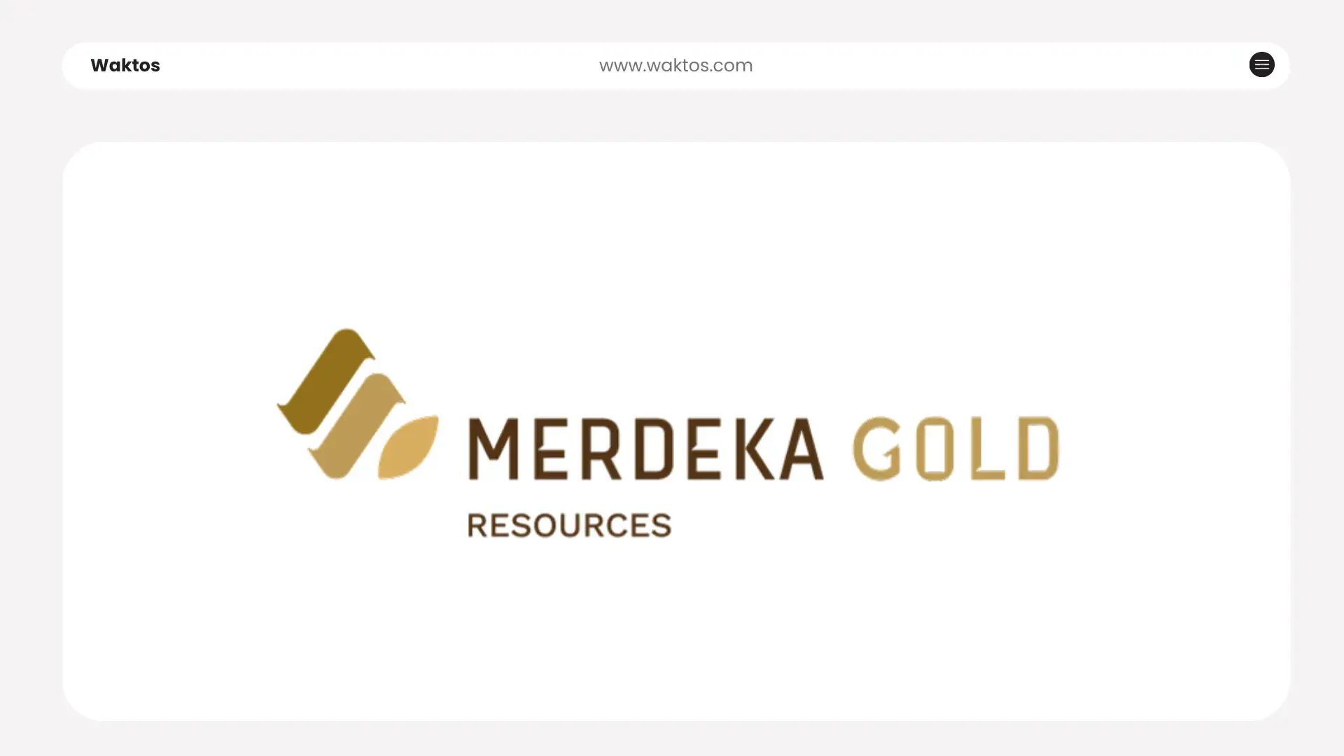 Profil PT Merdeka Gold Resources Tbk (EMAS)