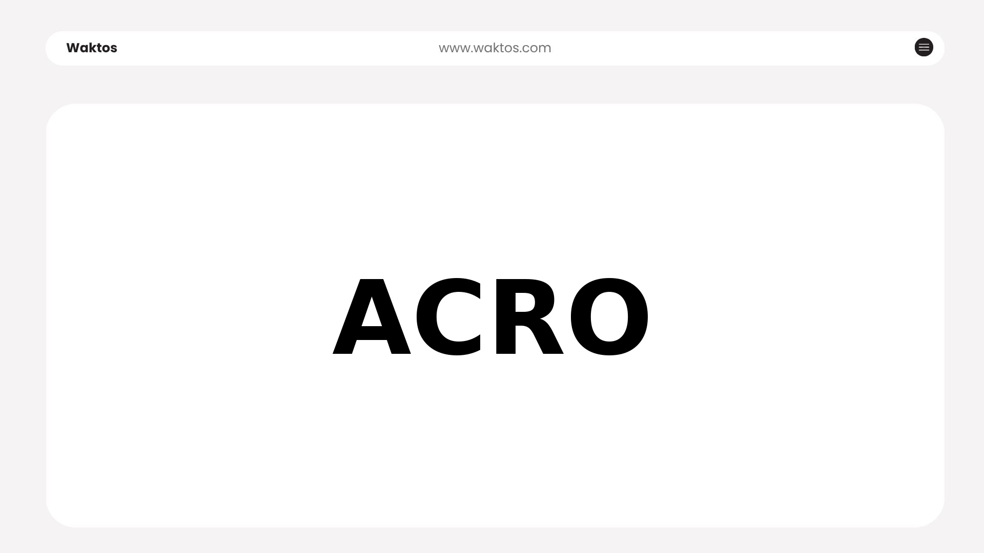 ACRO