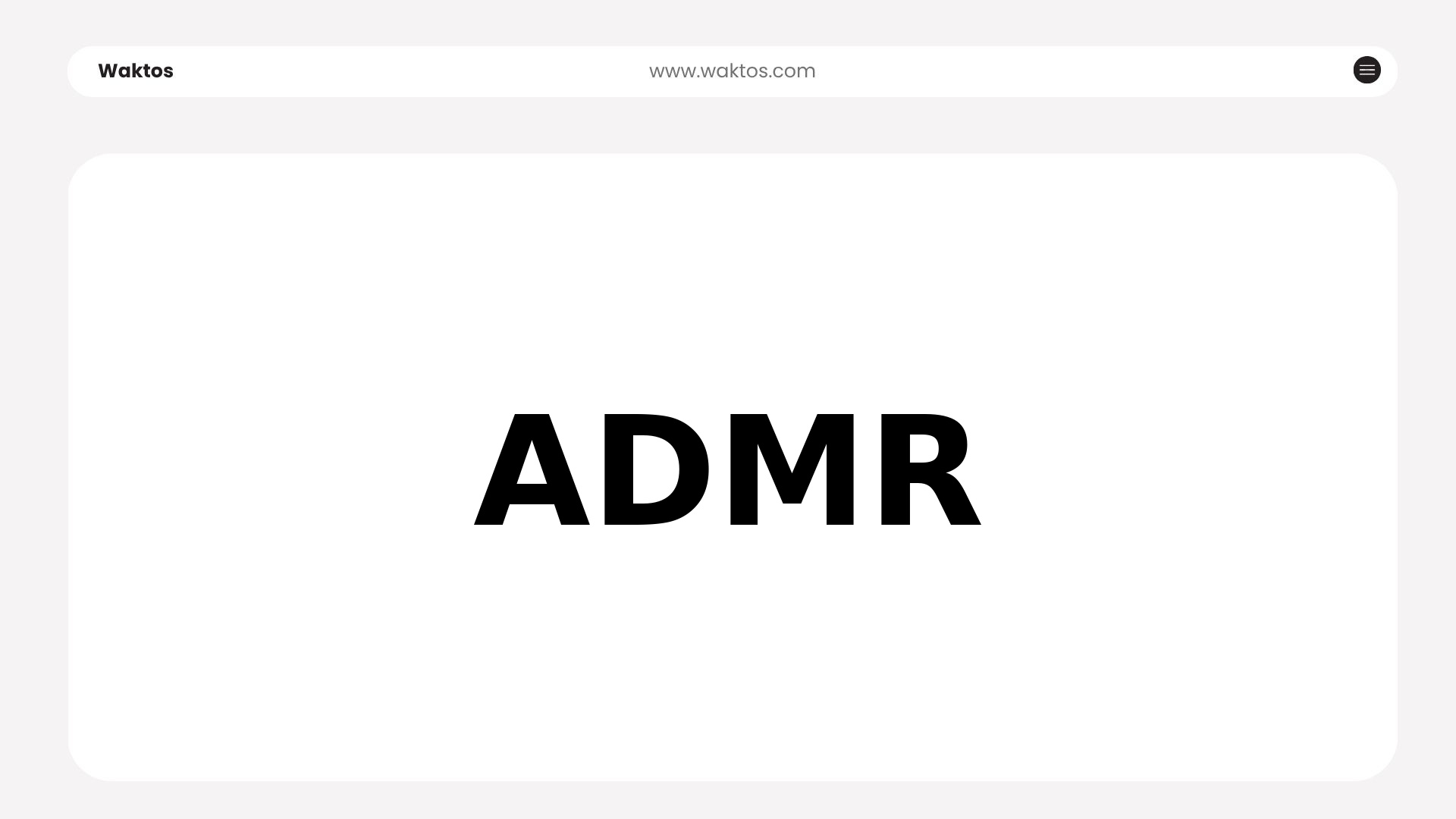 ADMR