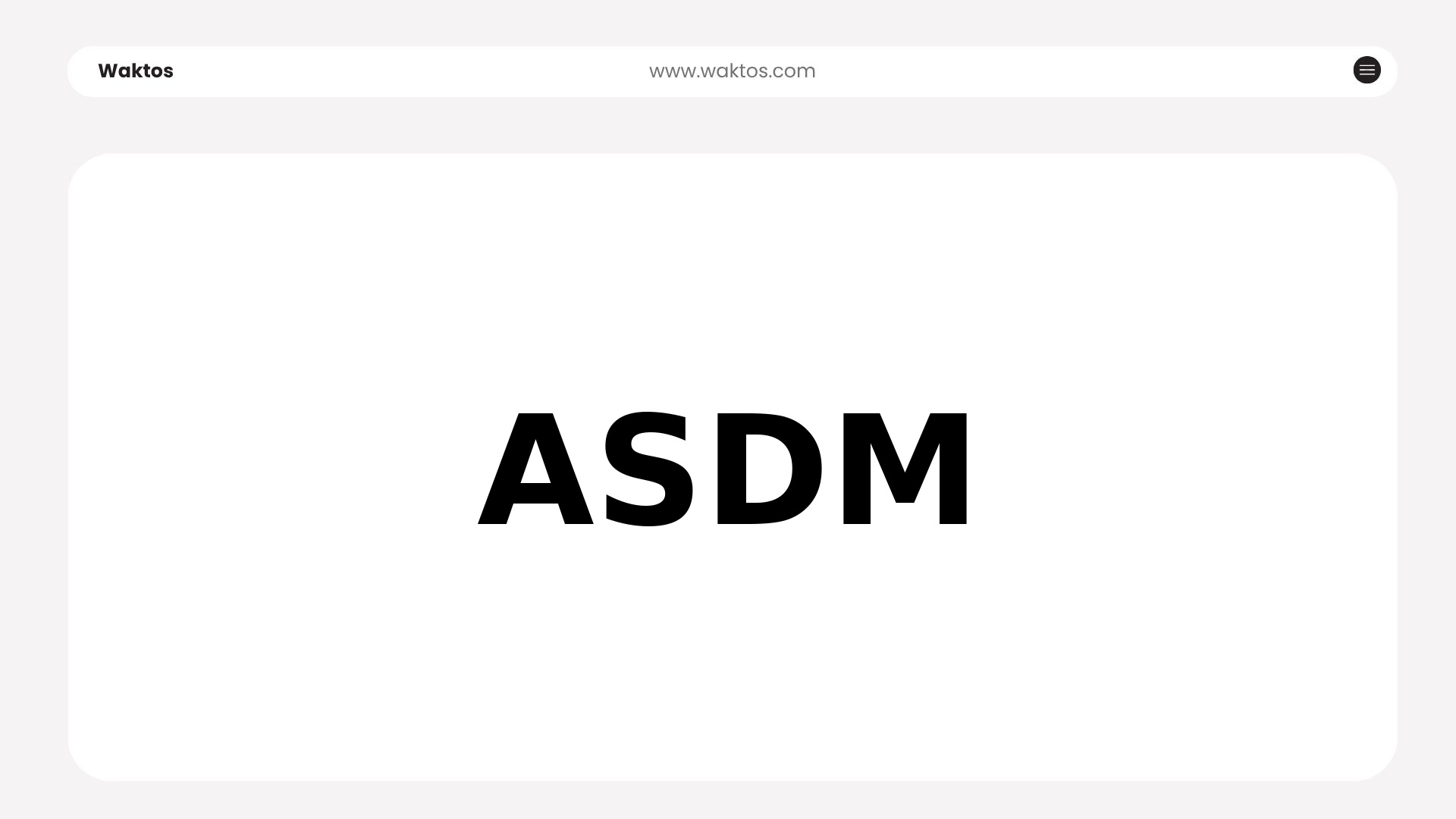 ASDM