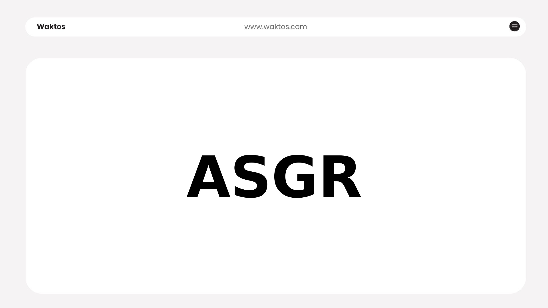 ASGR