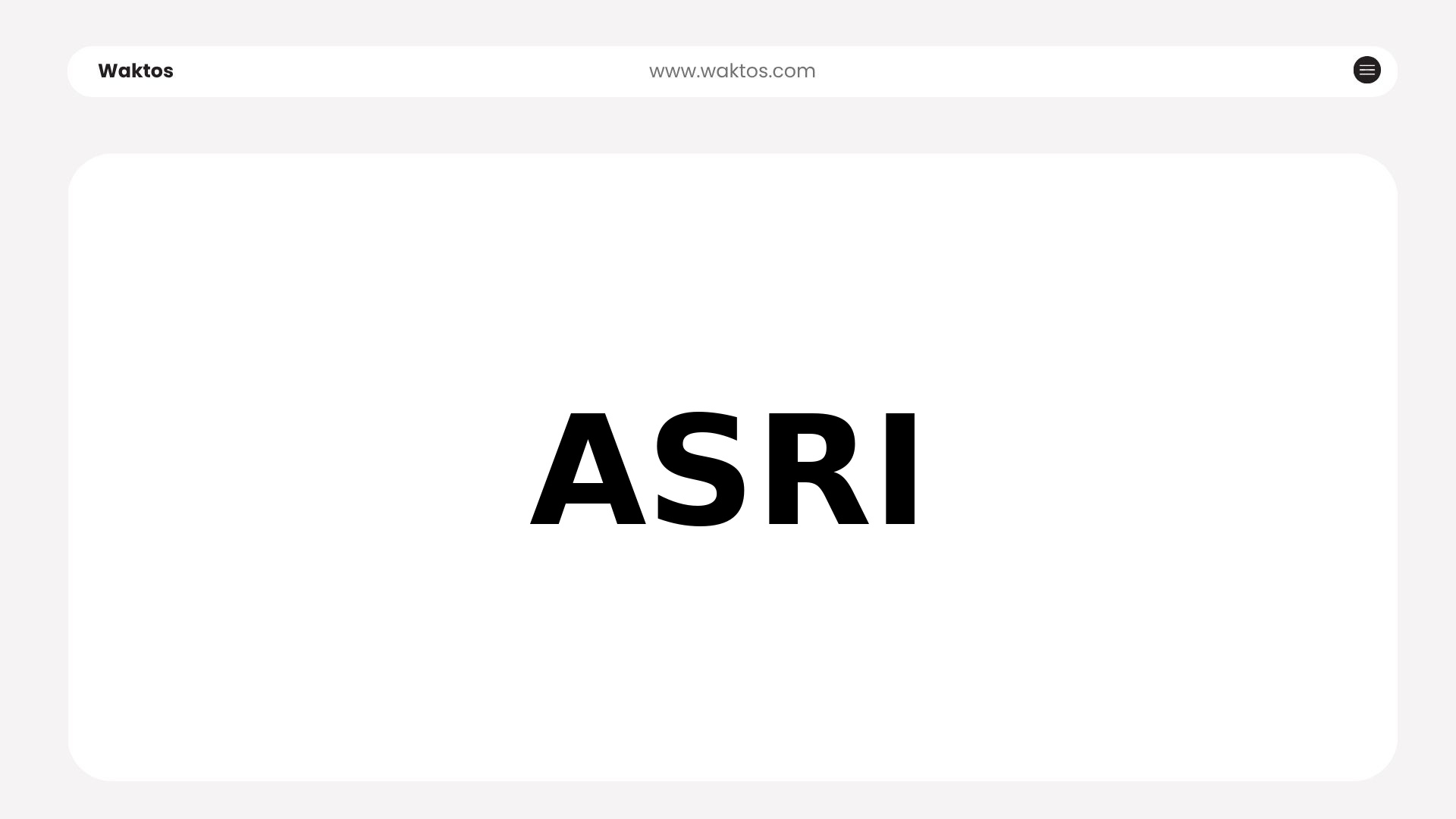 ASRI