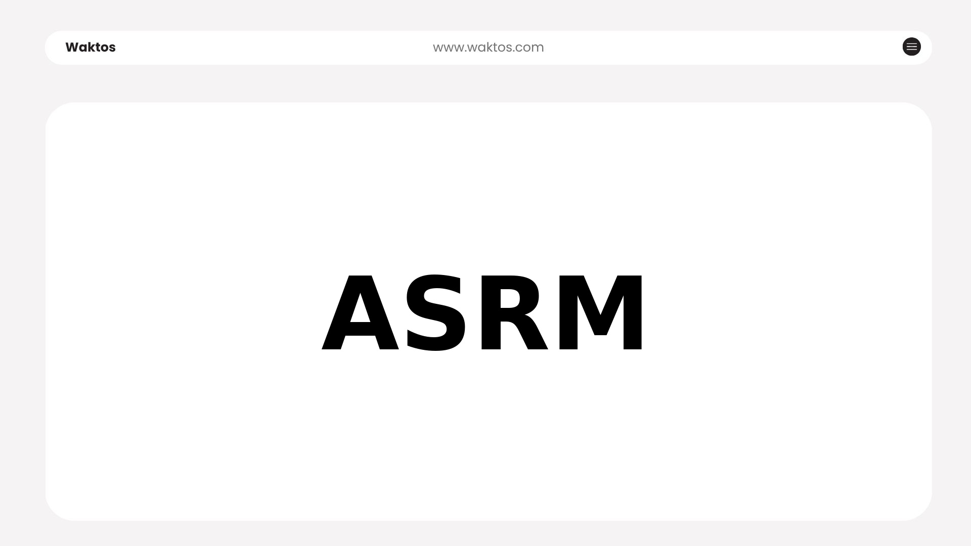 ASRM