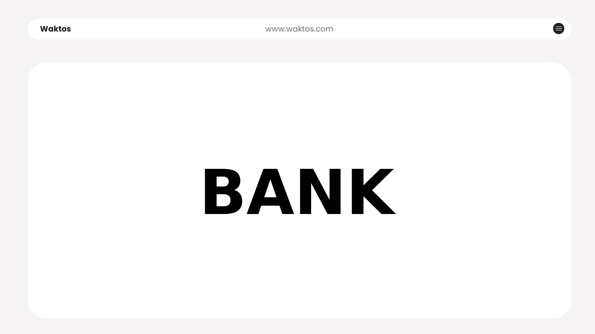 BANK