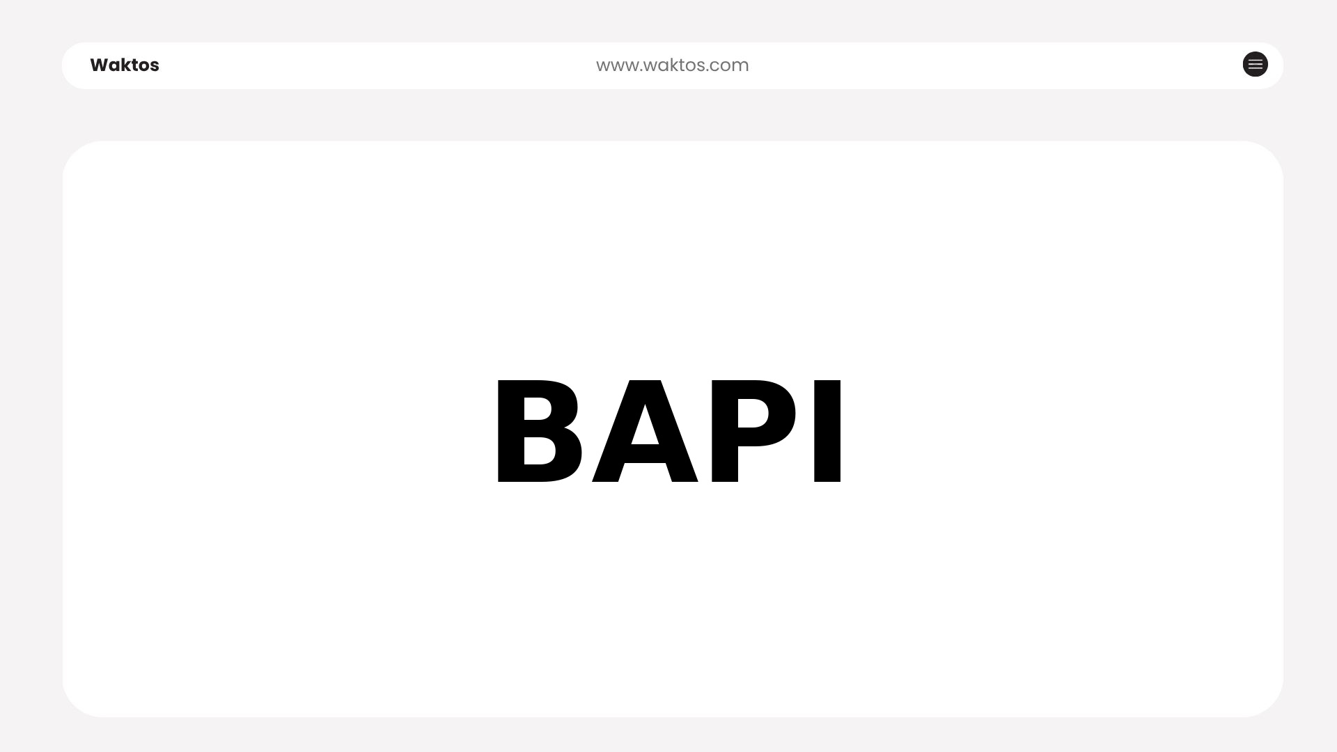 BAPI