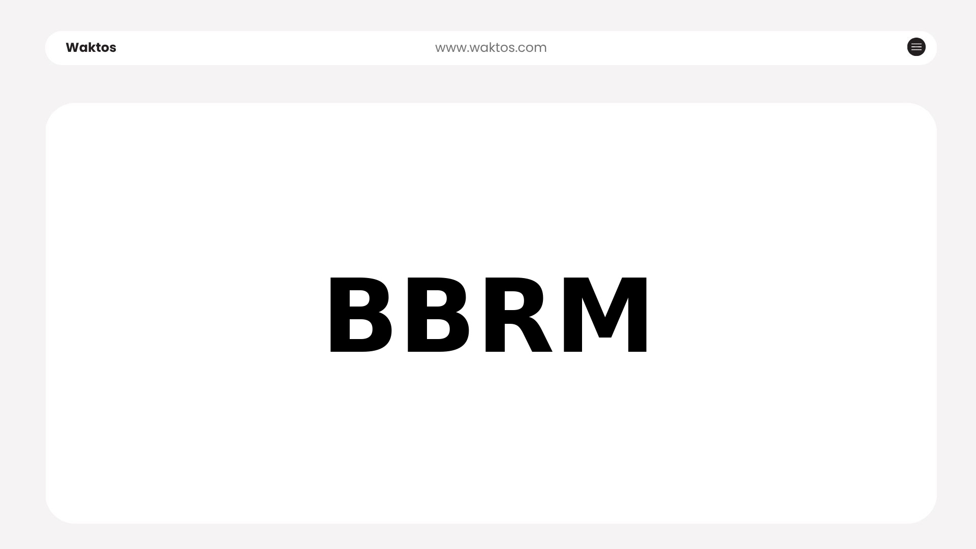 BBRM