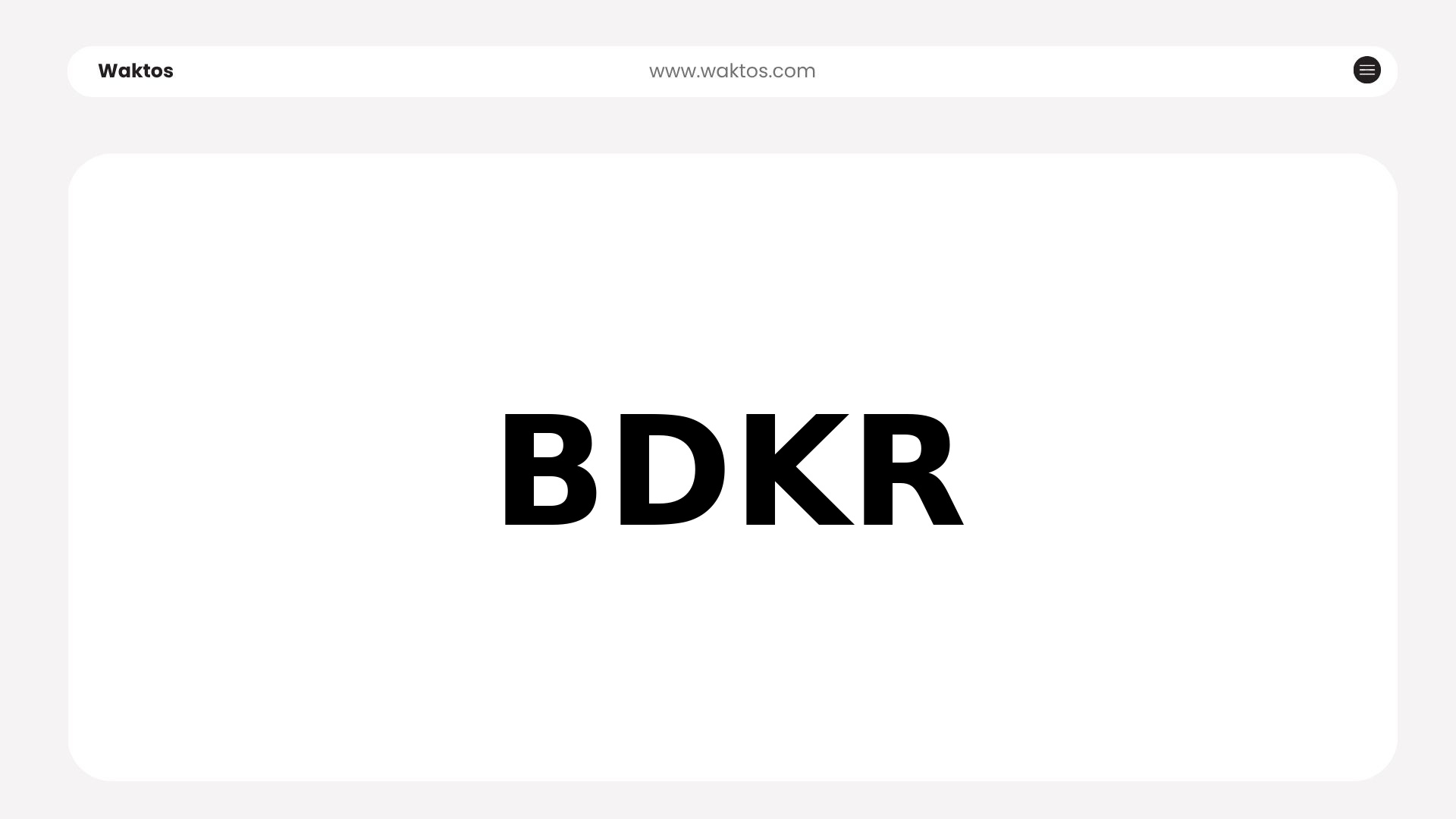 BDKR