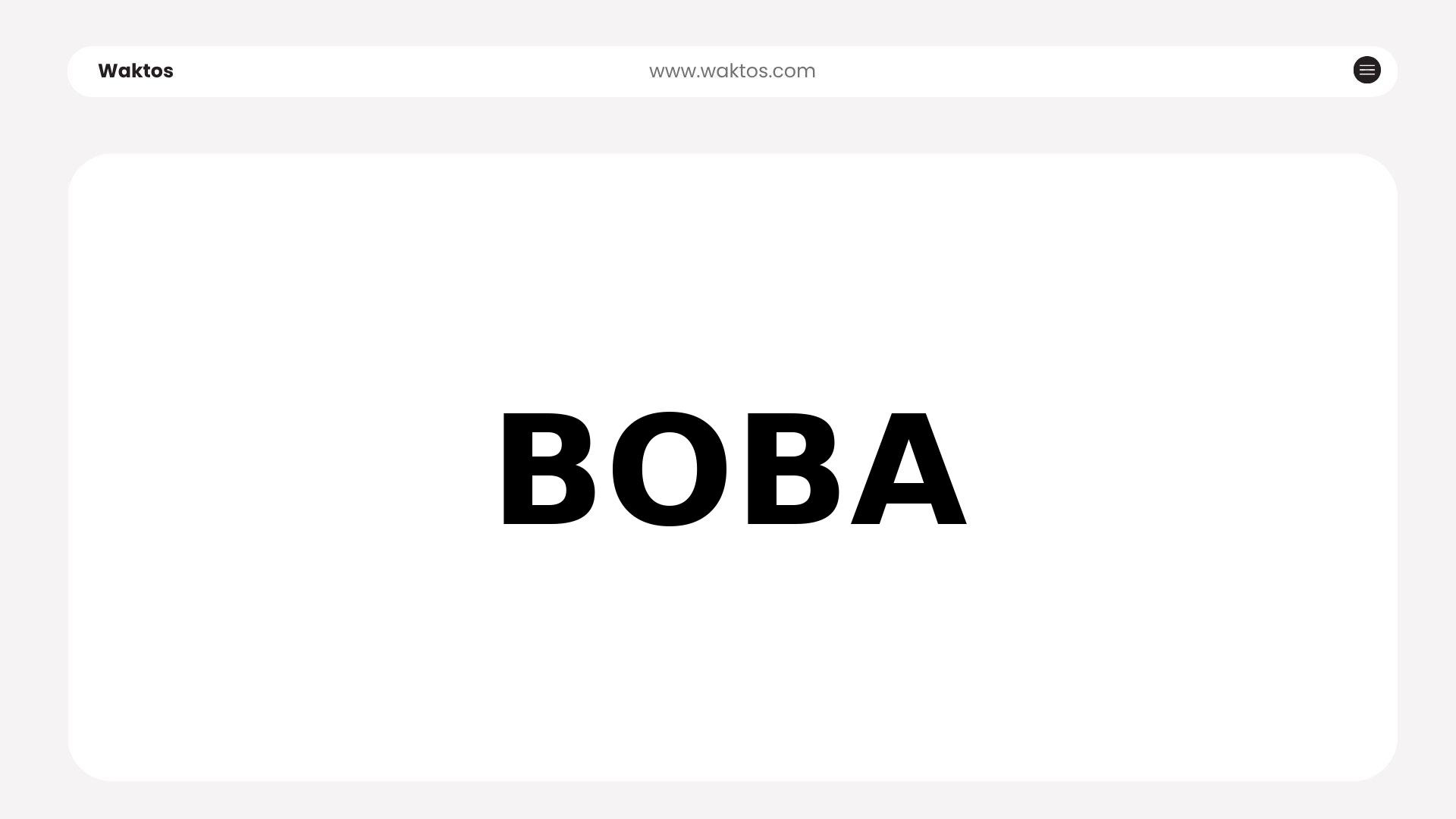 BOBA