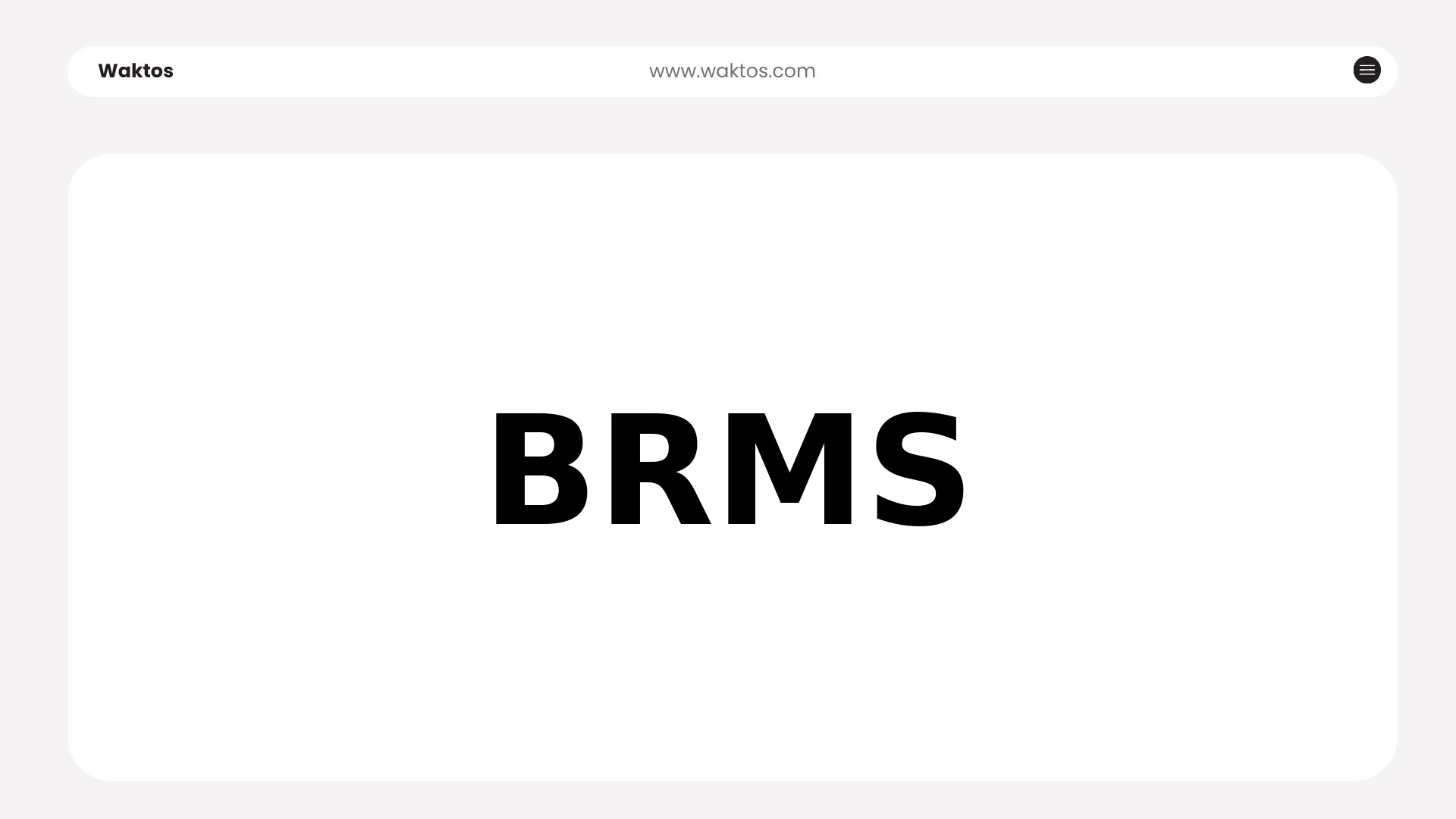 BRMS