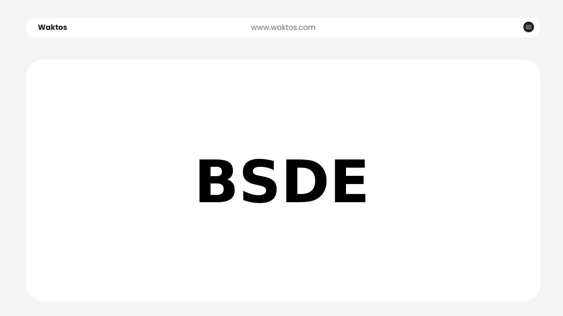 BSDE