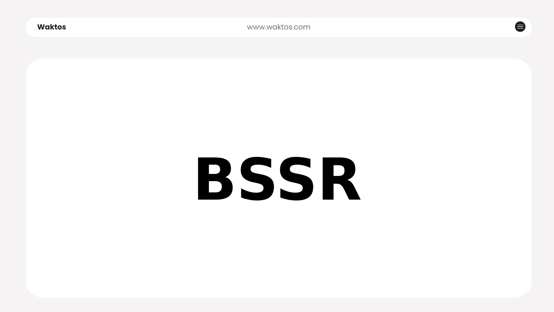 BSSR