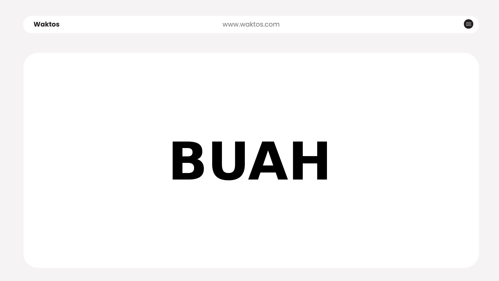 BUAH