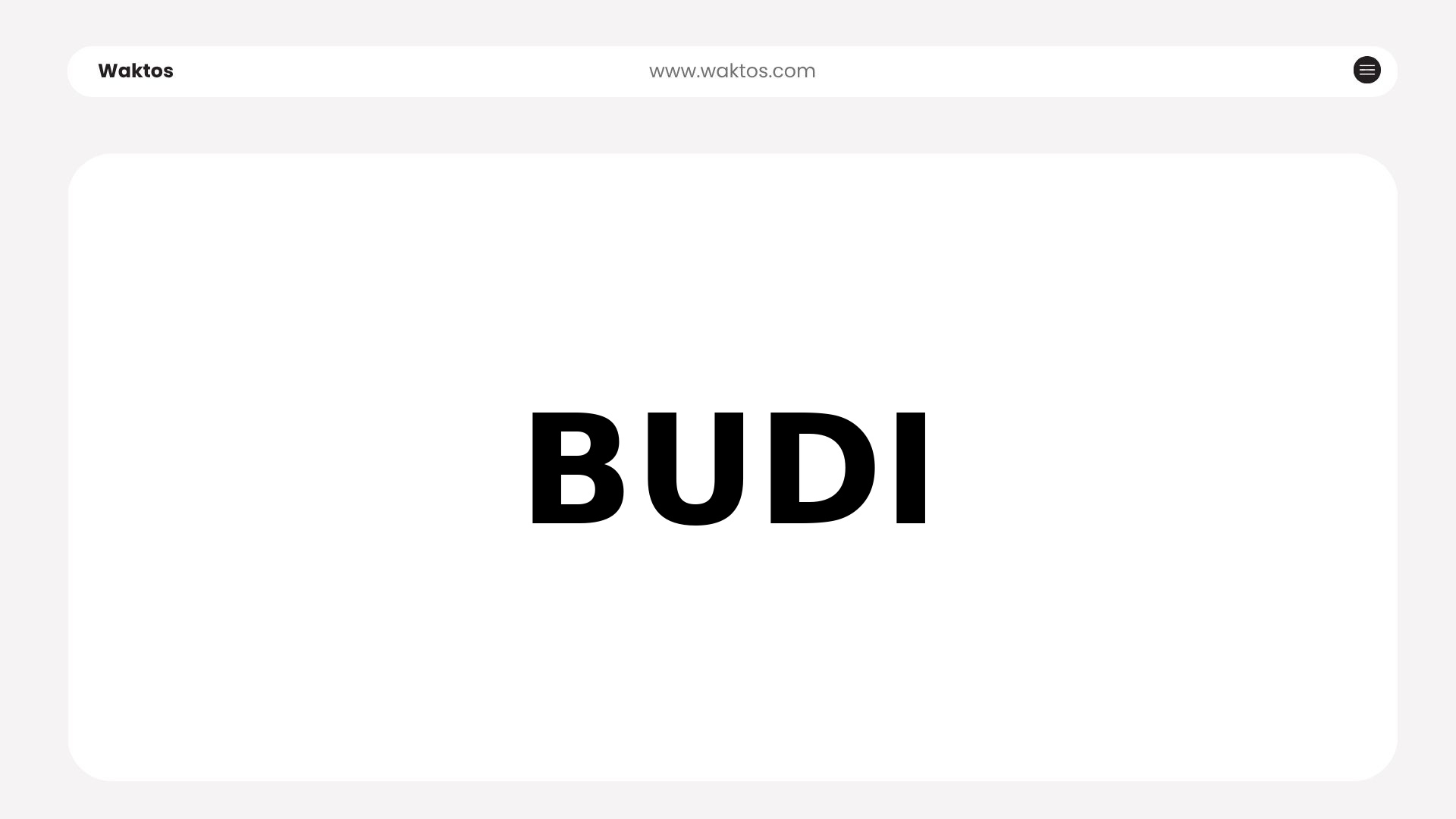 BUDI